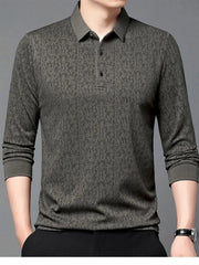 Men's Plus Size Button Detail Short Sleeve Polo Military Green / M