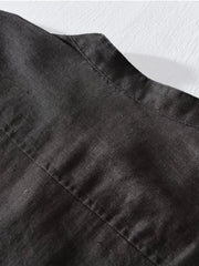 Men's Plus Size Button Detail Short Sleeve Top