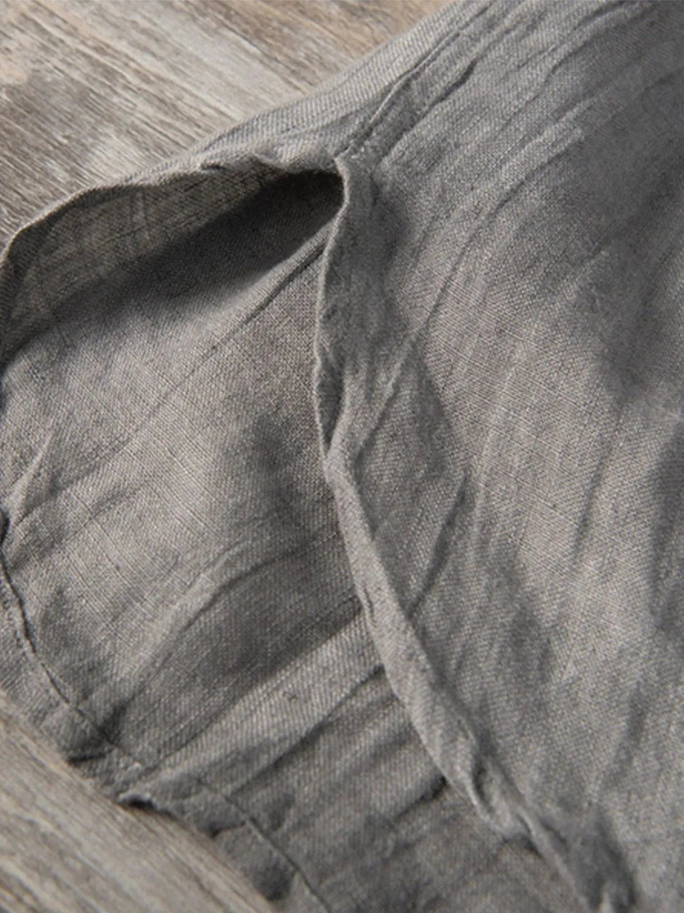 Men's Plus Size Button Detail Short Sleeve Top