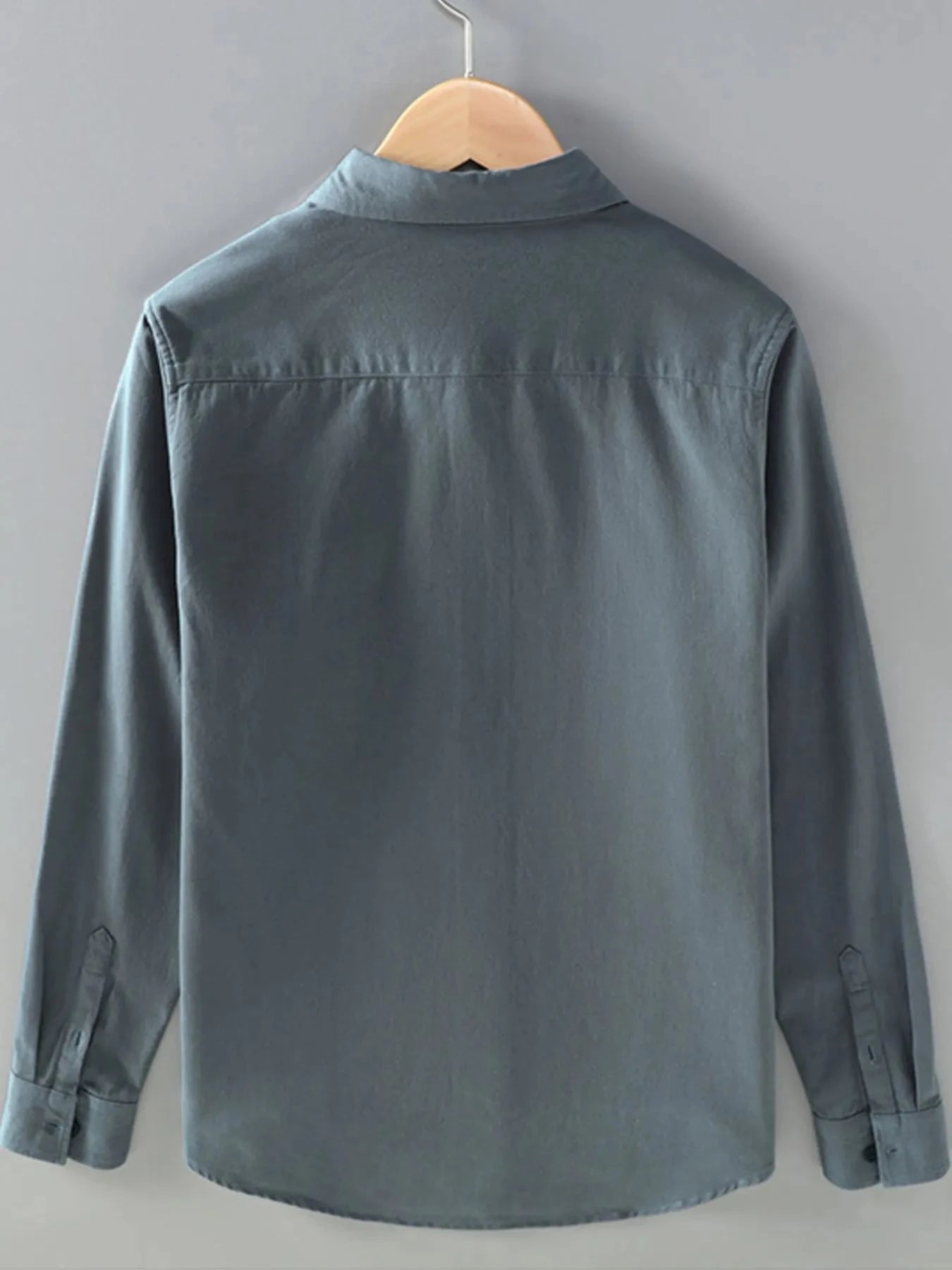 Men's Plus Size Button Up Long Sleeve Shirt