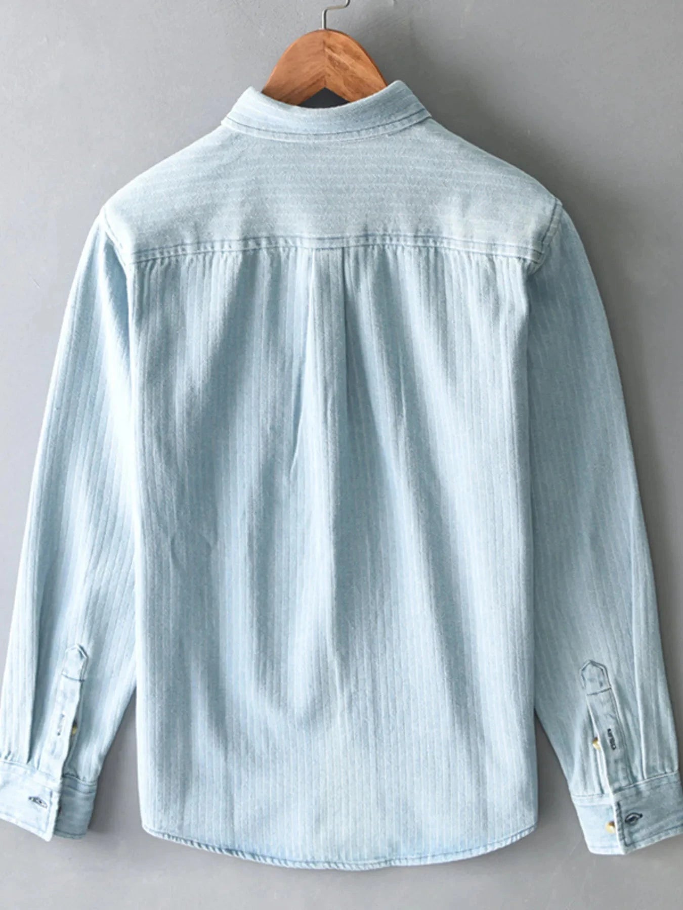 Men's Plus Size Button Up Long Sleeve Shirt