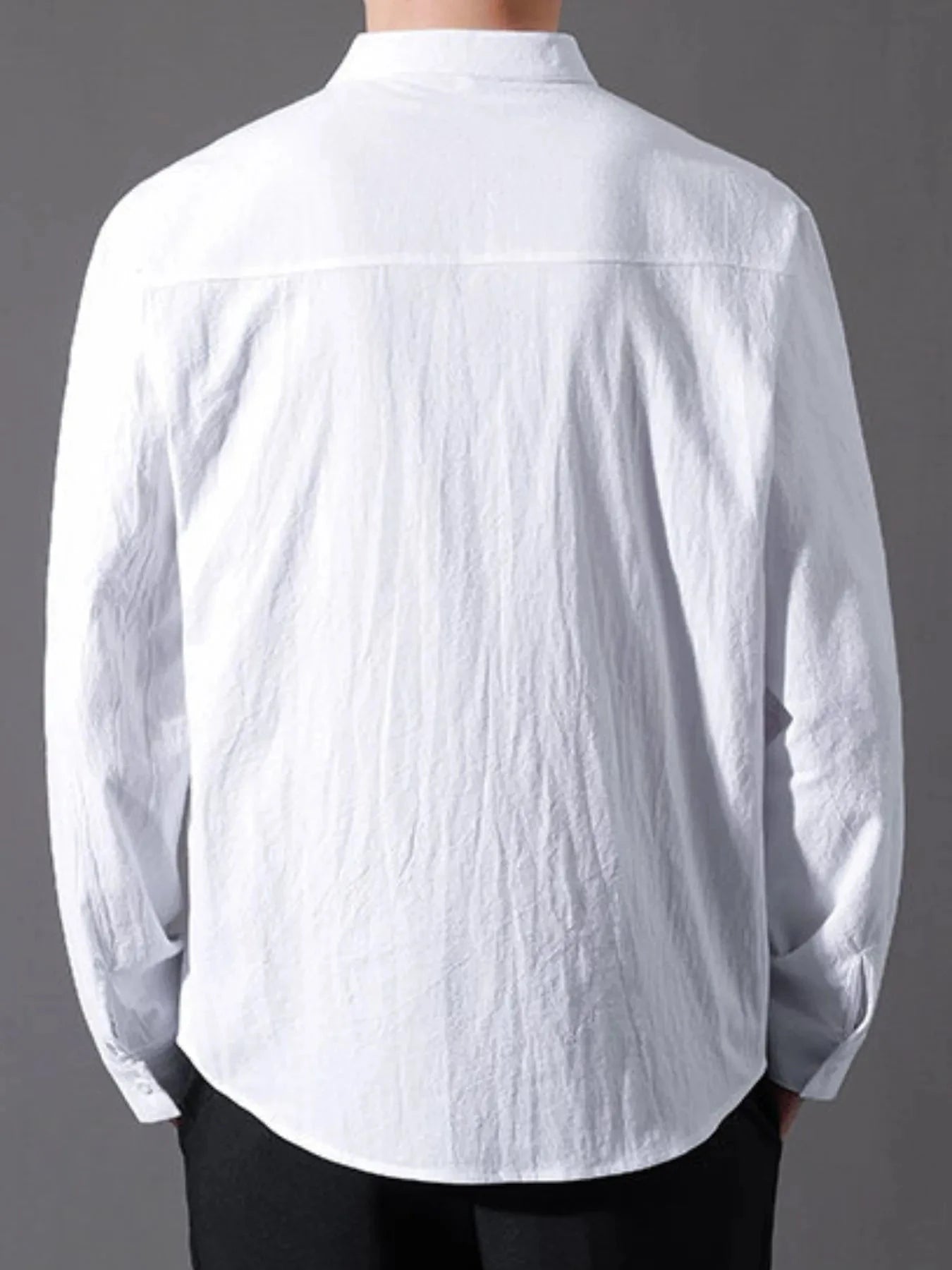 Men's Plus Size Button Up Long Sleeve Shirt