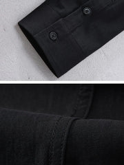 Men's Plus Size Button Up Long Sleeve Shirt