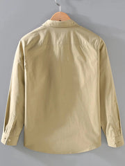 Men's Plus Size Button Up Long Sleeve Shirt