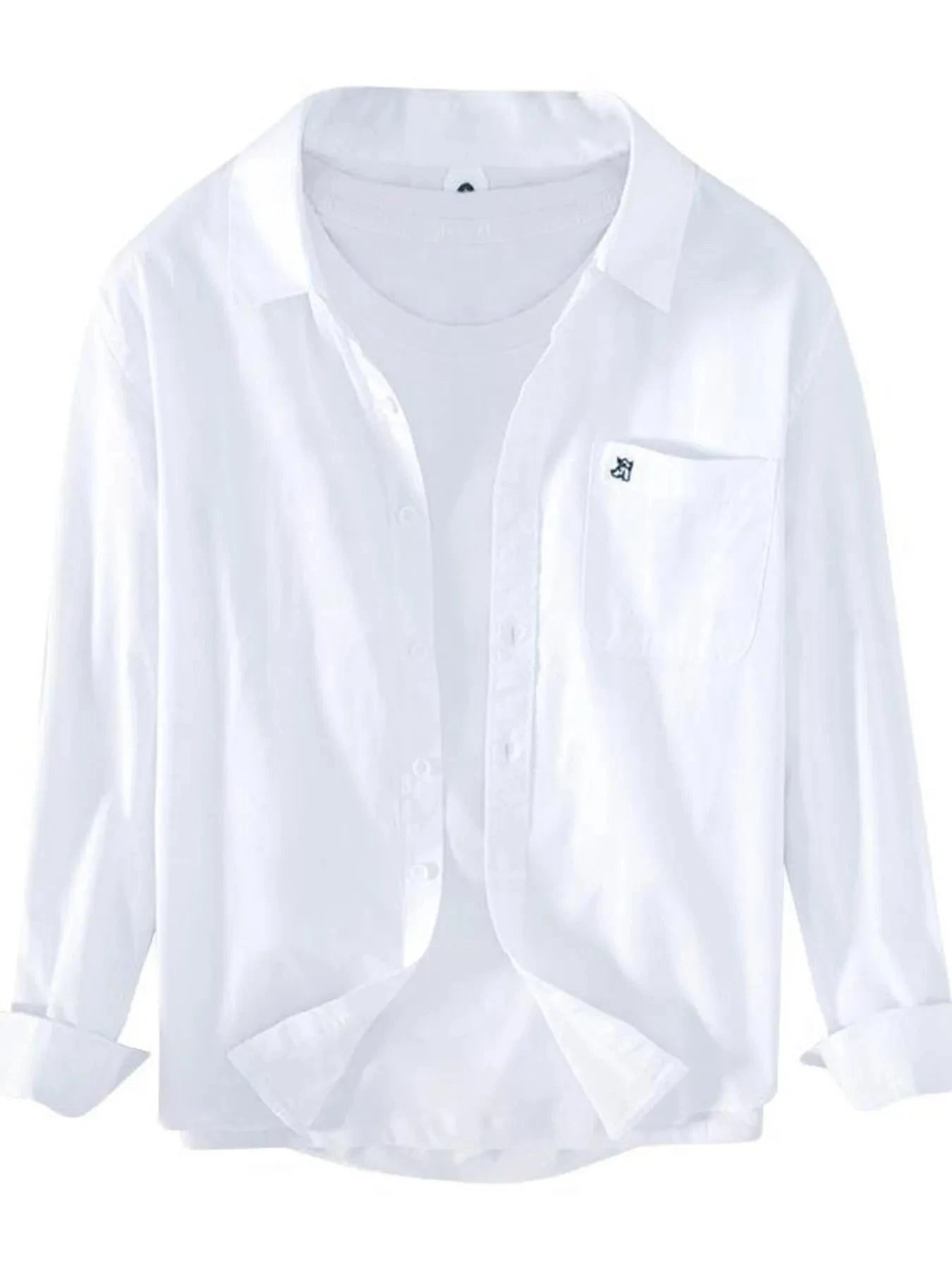 Men's Plus Size Button Up Long Sleeve Shirt