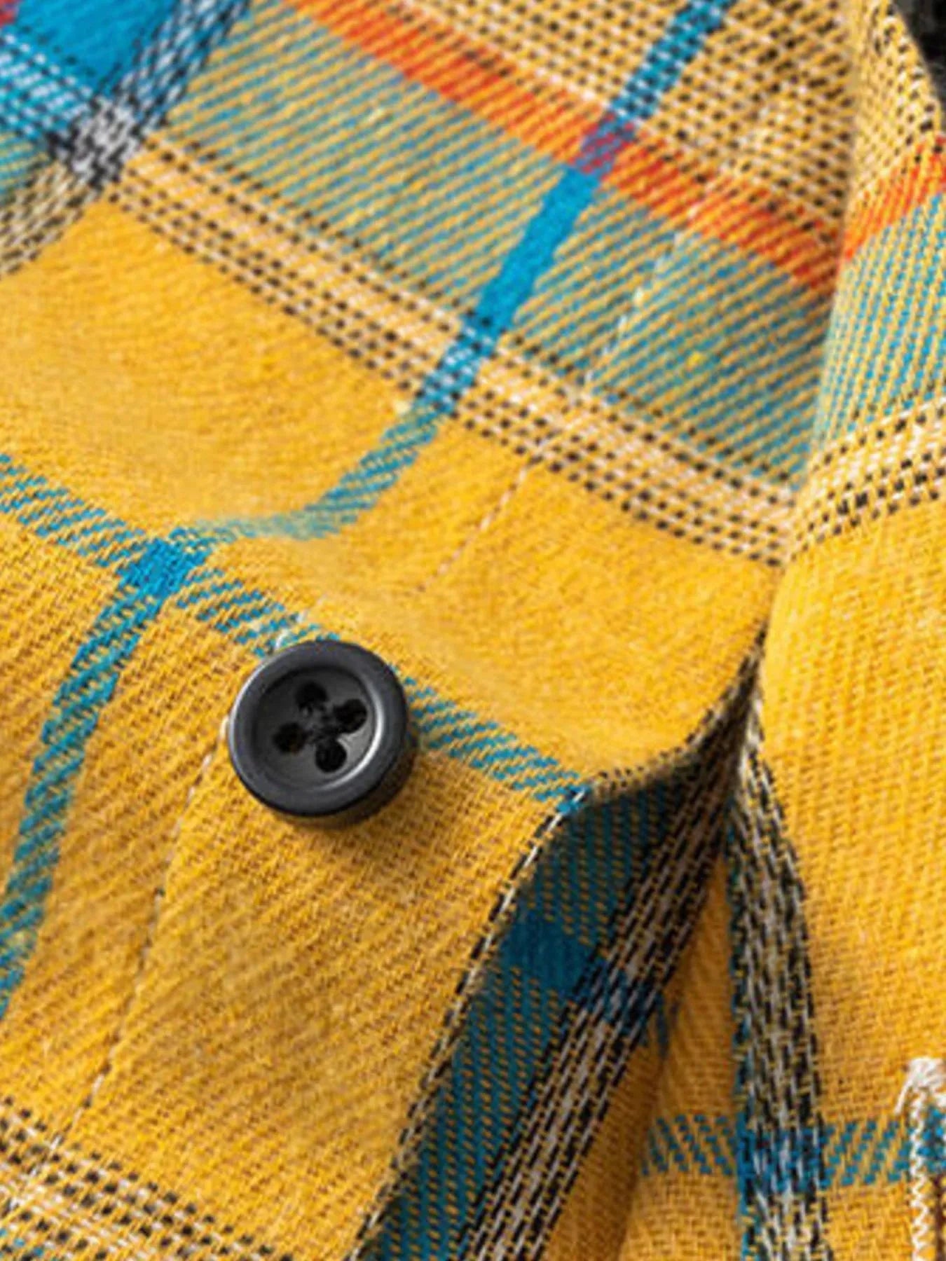 Men's Plus Size Button Up Long Sleeve Shirt