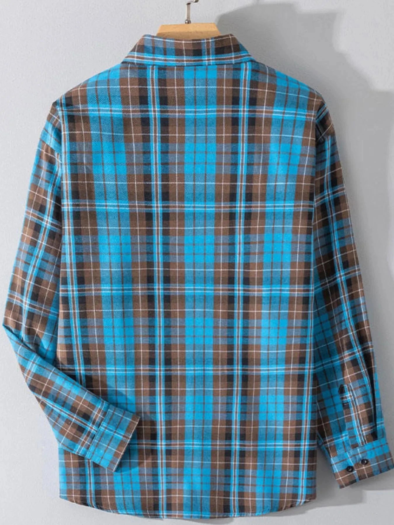 Men's Plus Size Button Up Long Sleeve Shirt