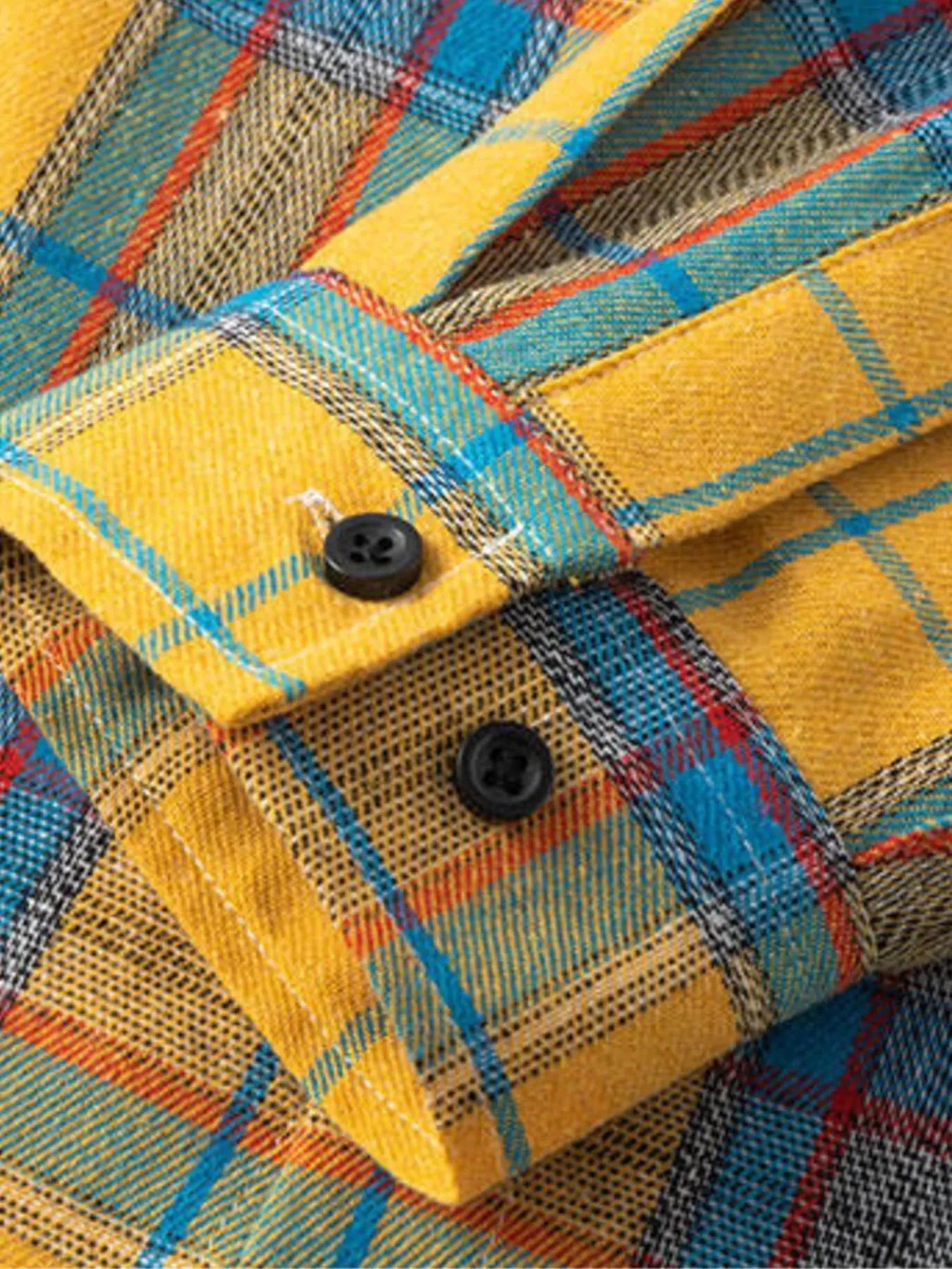 Men's Plus Size Button Up Long Sleeve Shirt