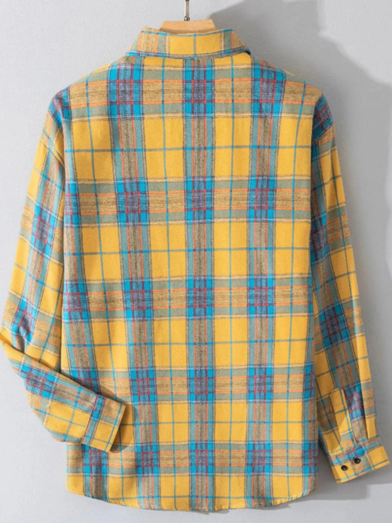 Men's Plus Size Button Up Long Sleeve Shirt