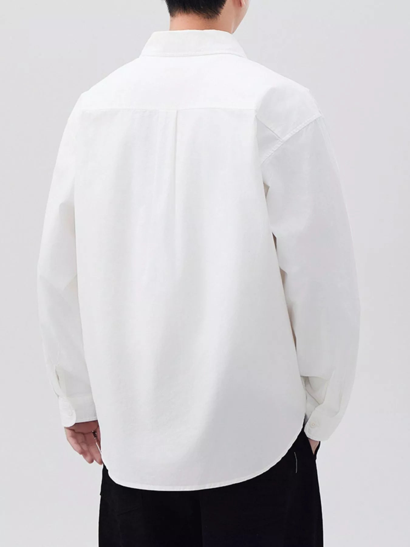 Men's Plus Size Button Up Long Sleeve Shirt