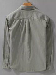 Men's Plus Size Button Up Long Sleeve Shirt