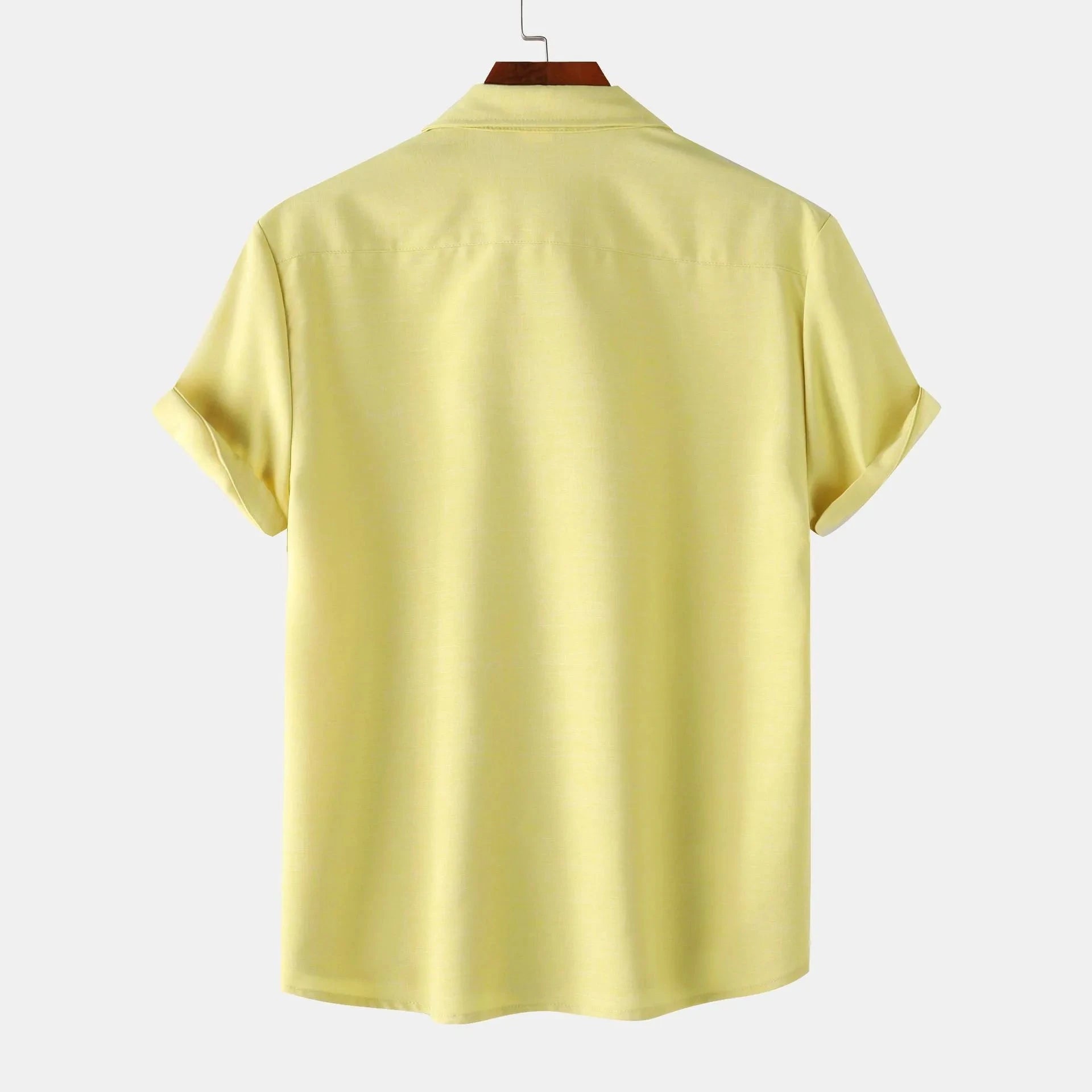 Men's Plus Size Button Up Short Sleeve Shirt