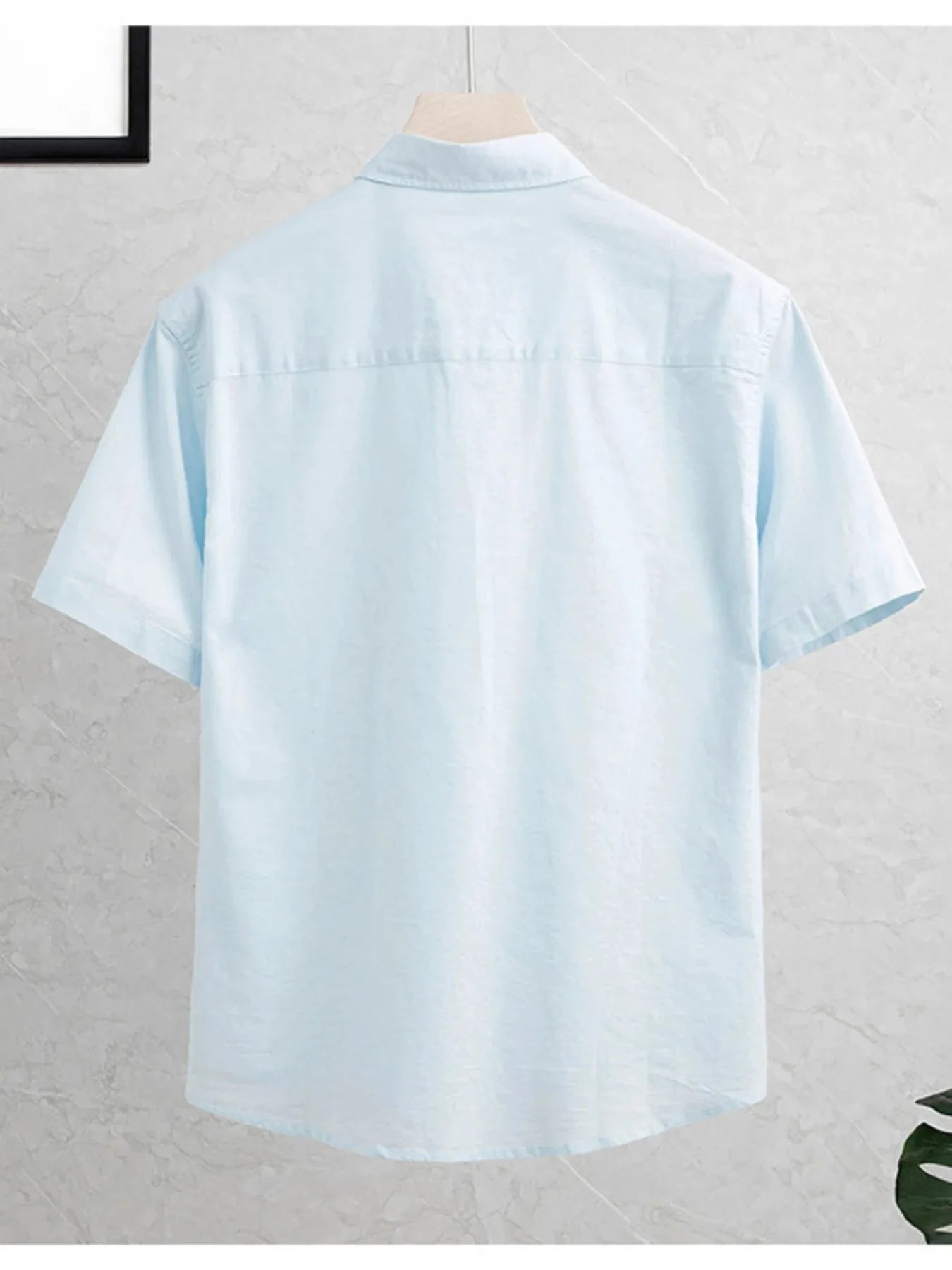 Men's Plus Size Button Up Short Sleeve Shirt