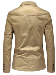 Men's Plus Size Casual Button Up Blazer