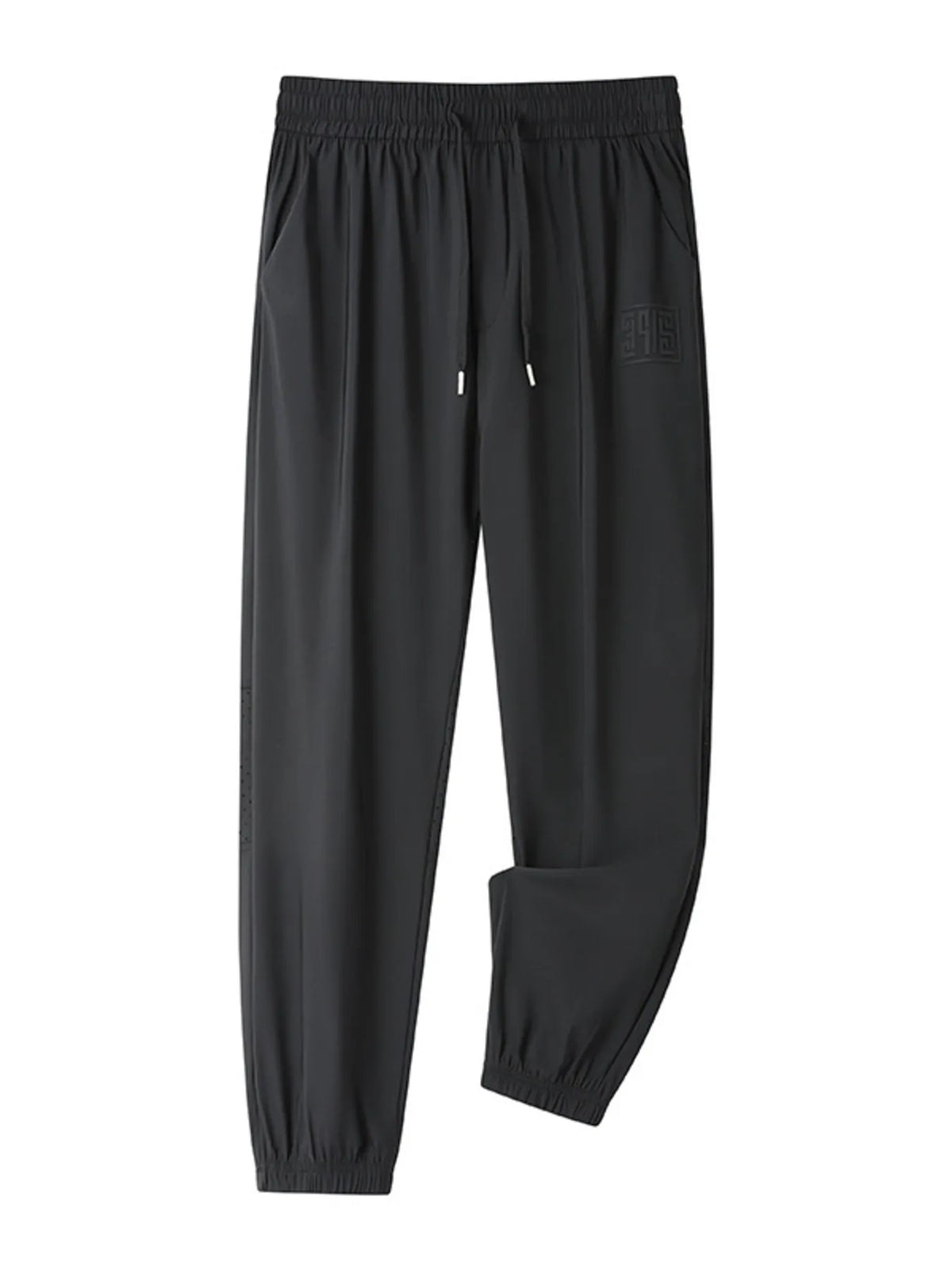 Men's Plus Size Casual Drawstring Pants Black / M