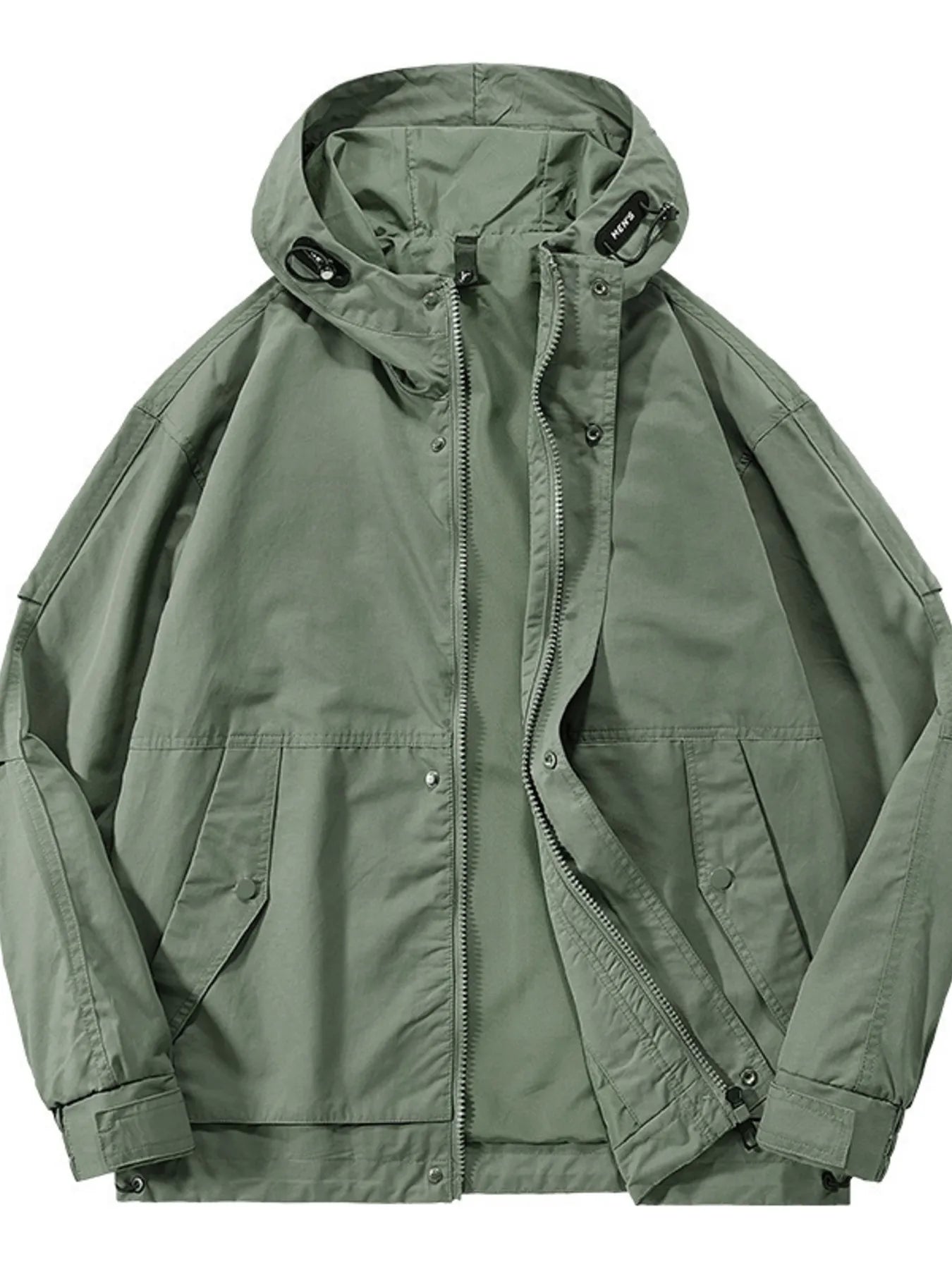 Men's Plus Size Casual Hooded Windproof Jacket