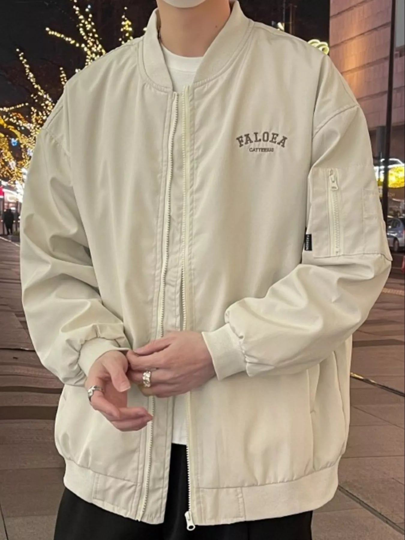 Men's Plus Size Casual Lightweight Zip Up Jacket