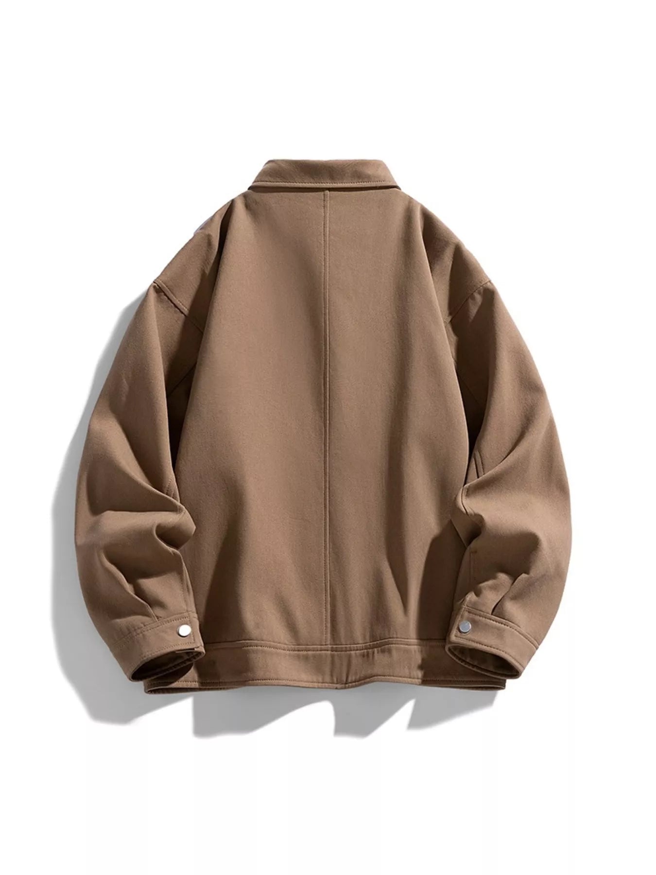 Men's Plus Size Casual Snap-Down Jacket