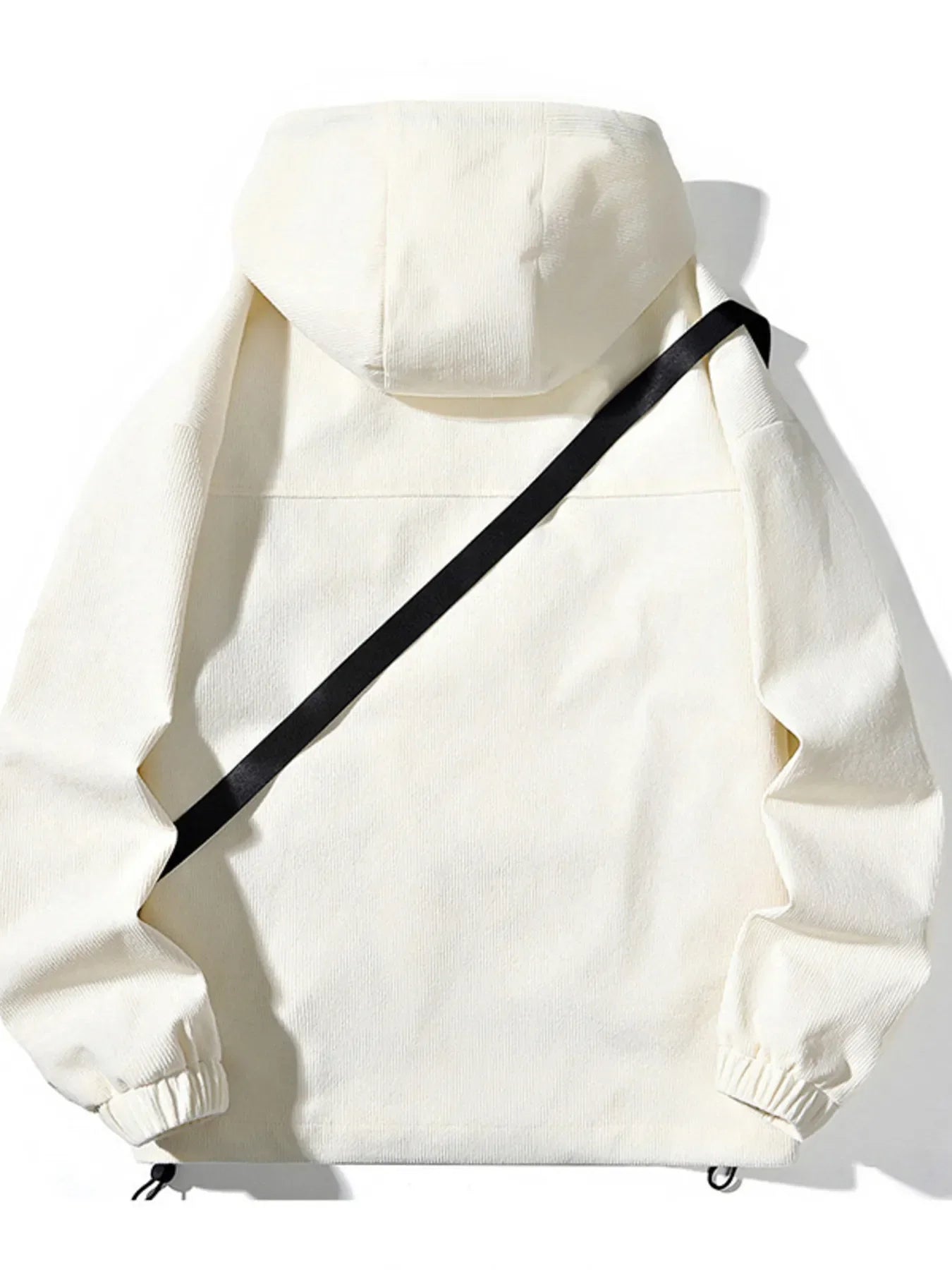 Men's Plus Size Casual Zip Up Hooded Jacket