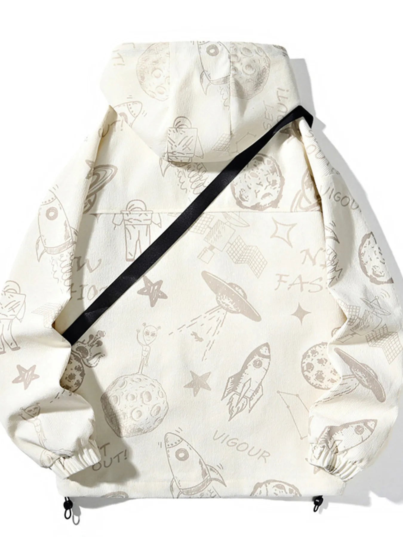 Men's Plus Size Casual Zip Up Hooded Jacket