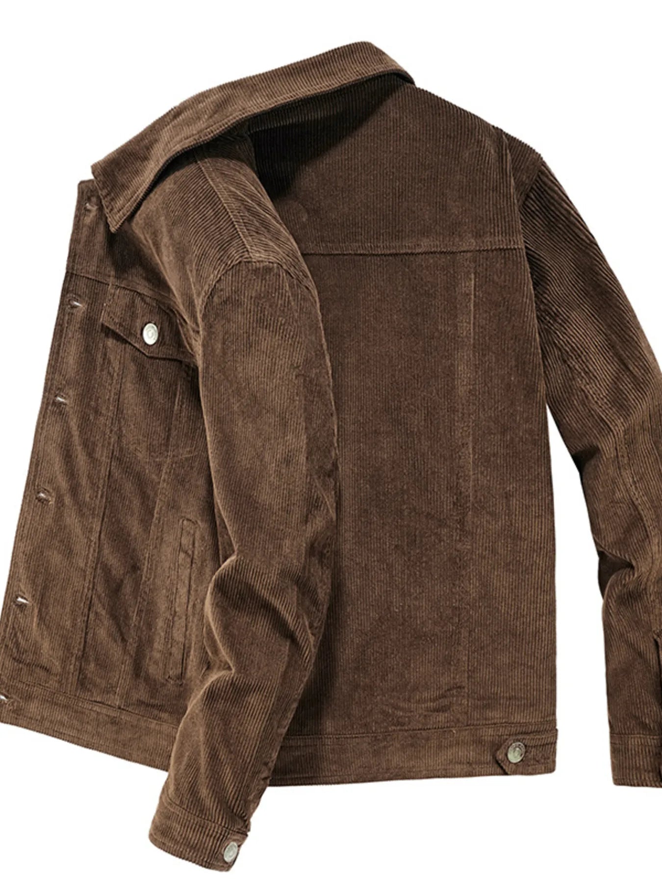 Men's Plus Size Classic Corduroy Button-Down Jacket