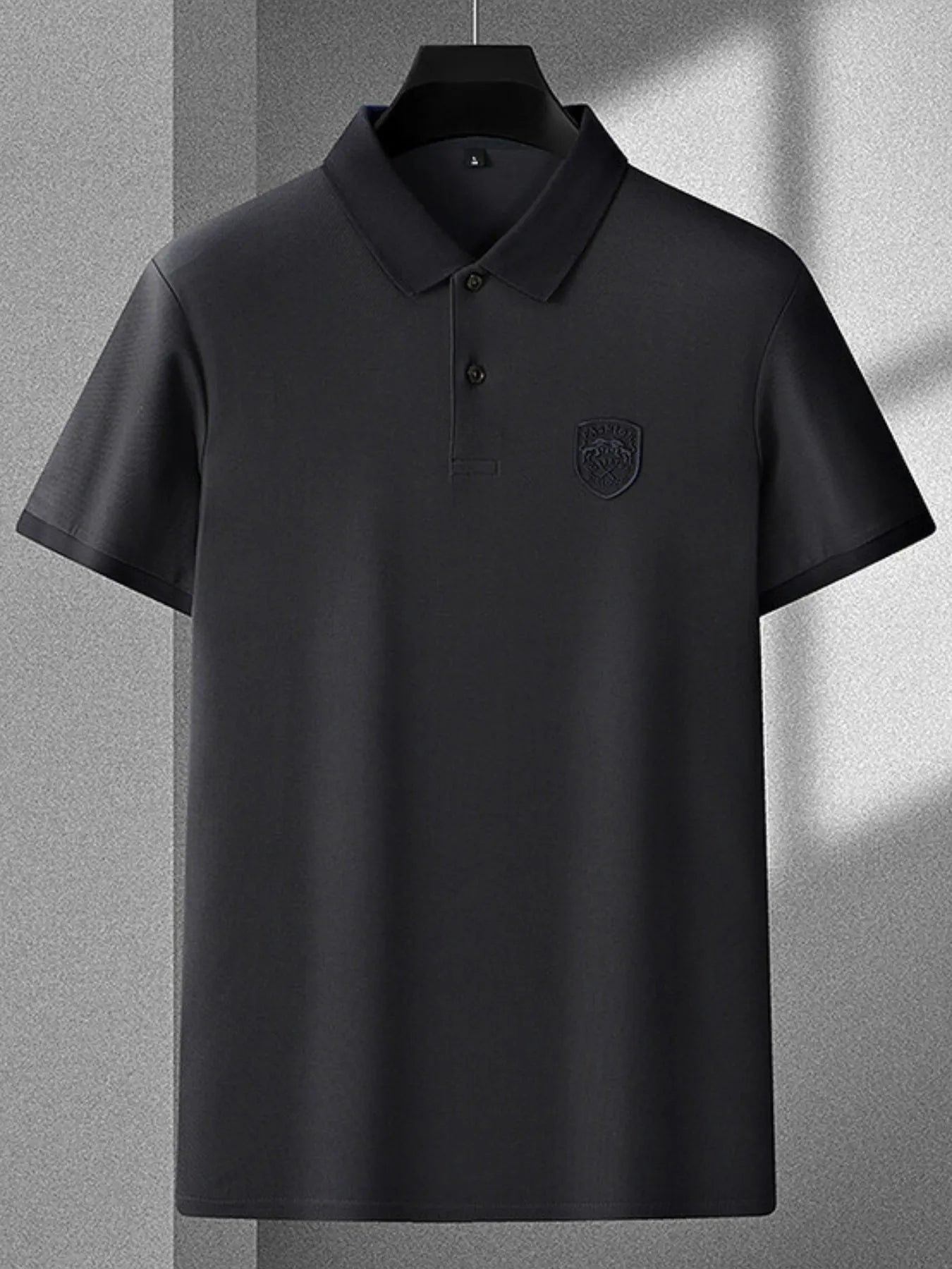 Men's Plus Size Collared Neck Short Sleeve Polo