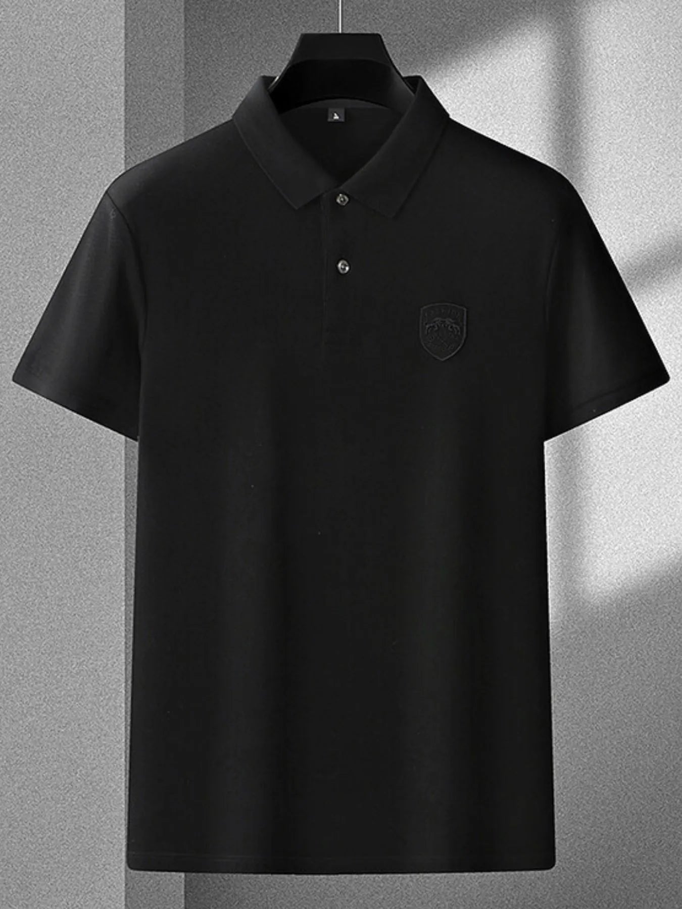 Men's Plus Size Collared Neck Short Sleeve Polo