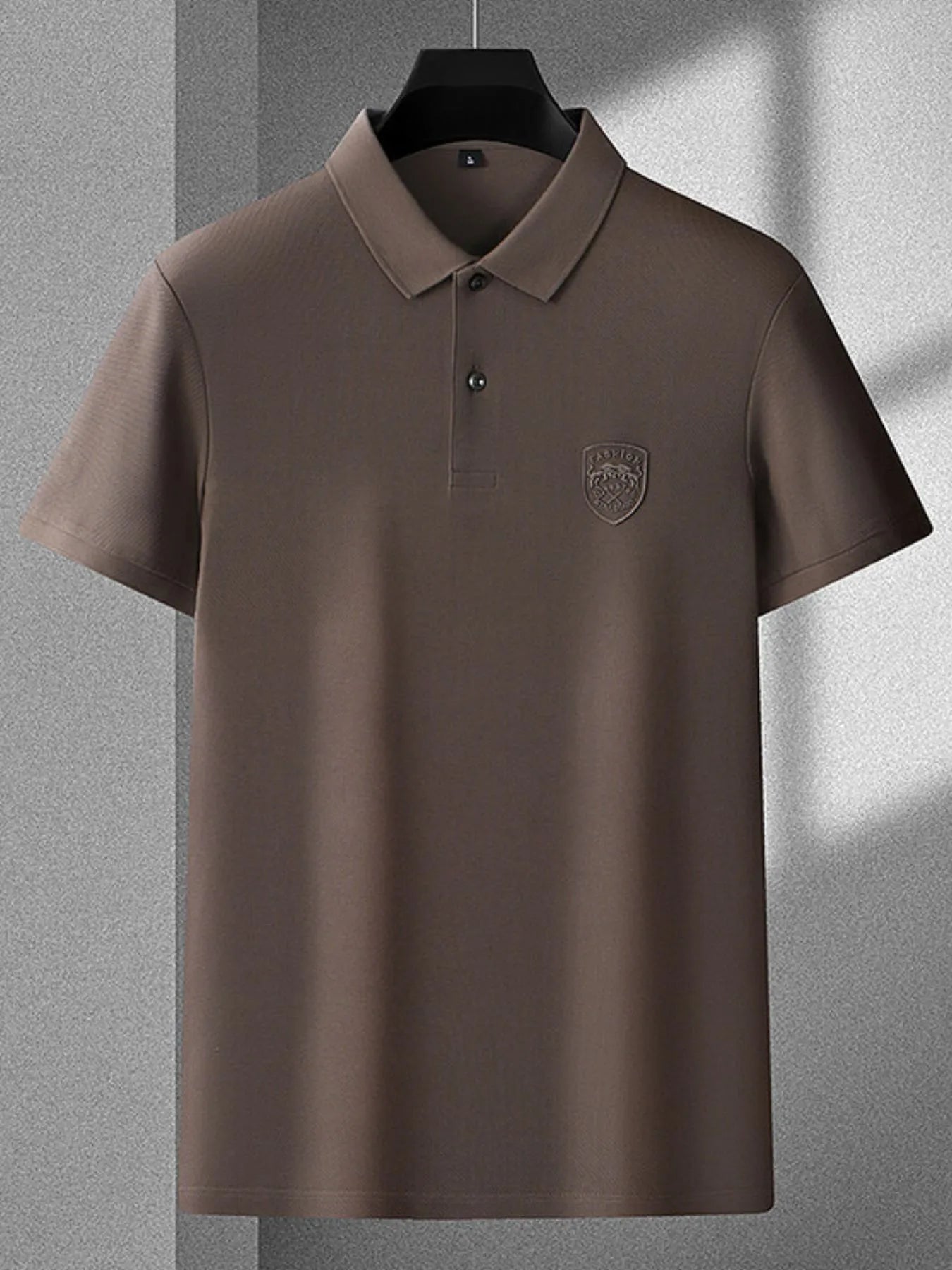 Men's Plus Size Collared Neck Short Sleeve Polo