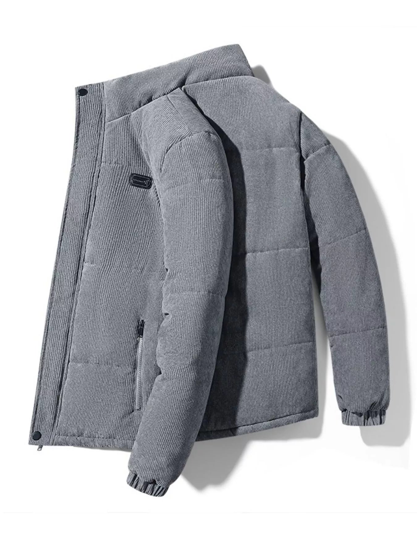 Men's Plus Size Corduroy Padded Winter Coat