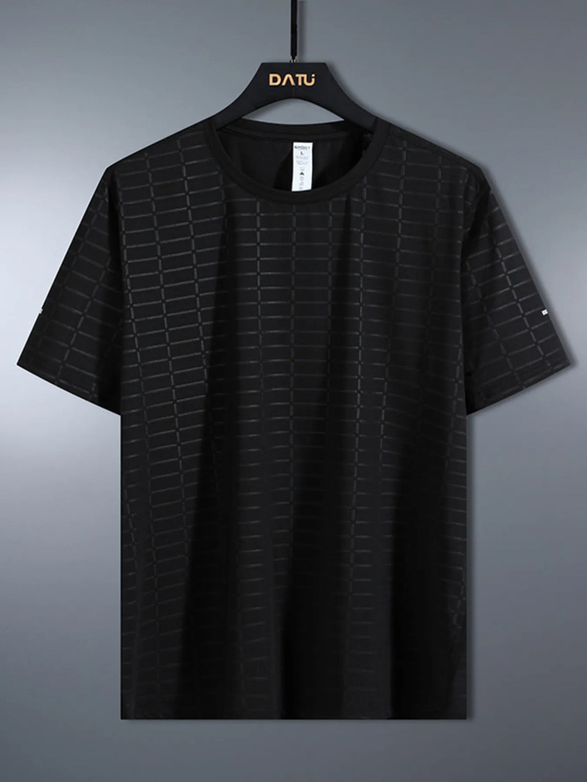 Men's Plus Size Crew Neck Short Sleeve T-Shirt Black / M