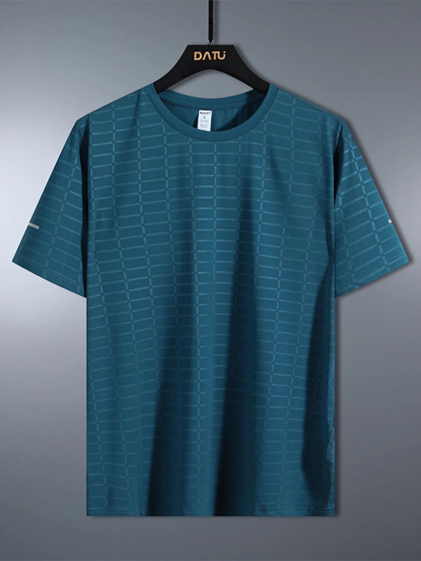 Men's Plus Size Crew Neck Short Sleeve T-Shirt Ink Blue / M