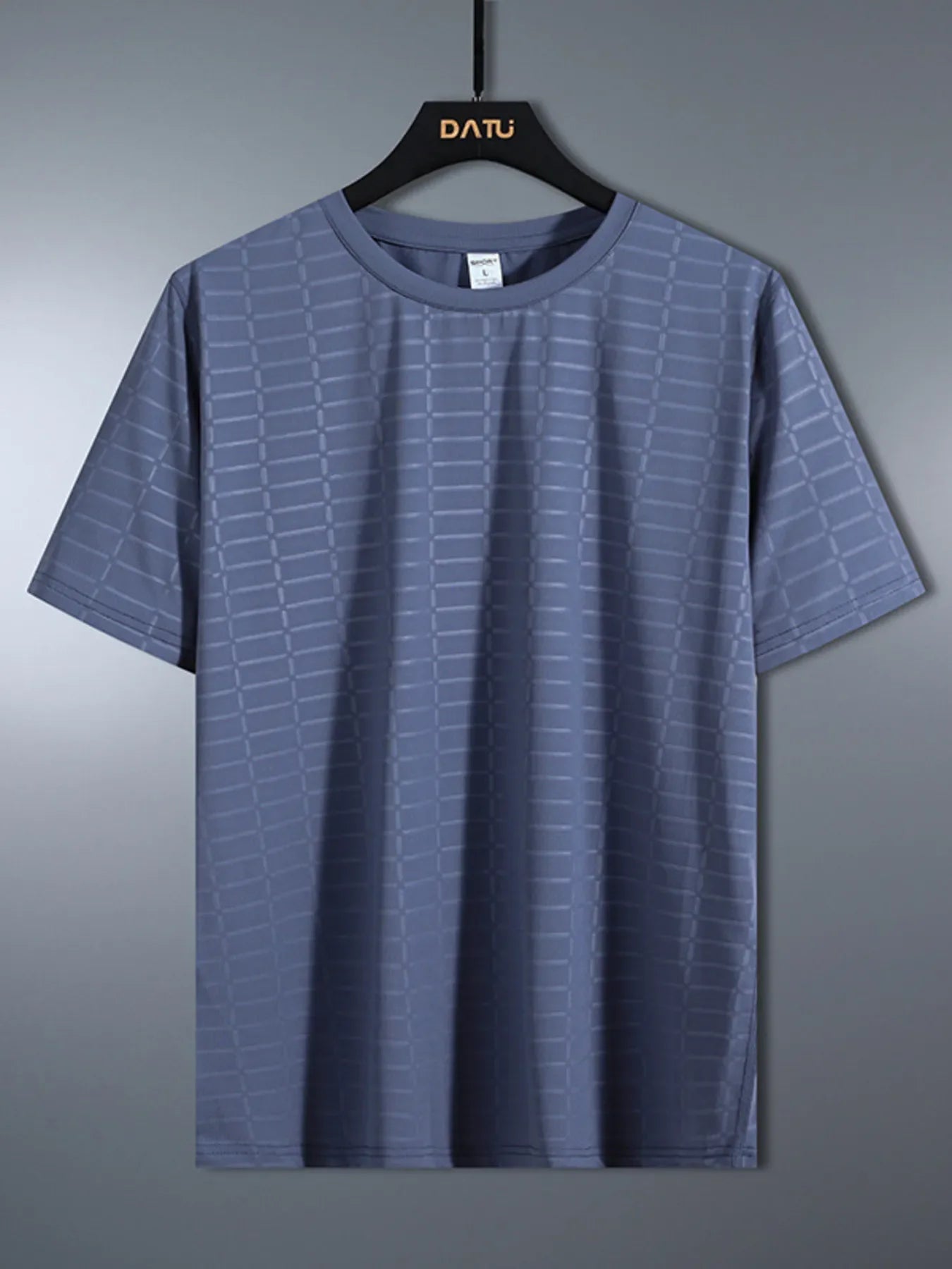 Men's Plus Size Crew Neck Short Sleeve T-Shirt Medium Gray / M