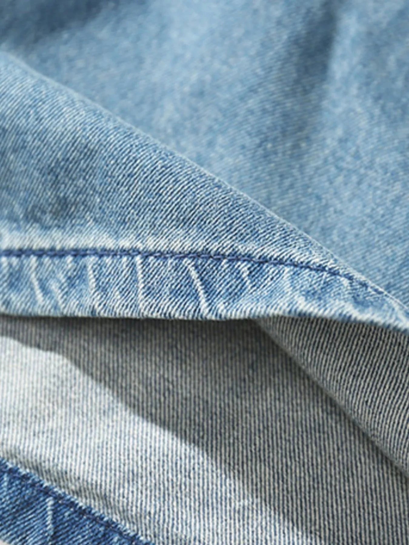 Men's Plus Size Drawstring Denim Shorts