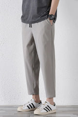 Men's Plus Size Drawstring Pants with Pockets