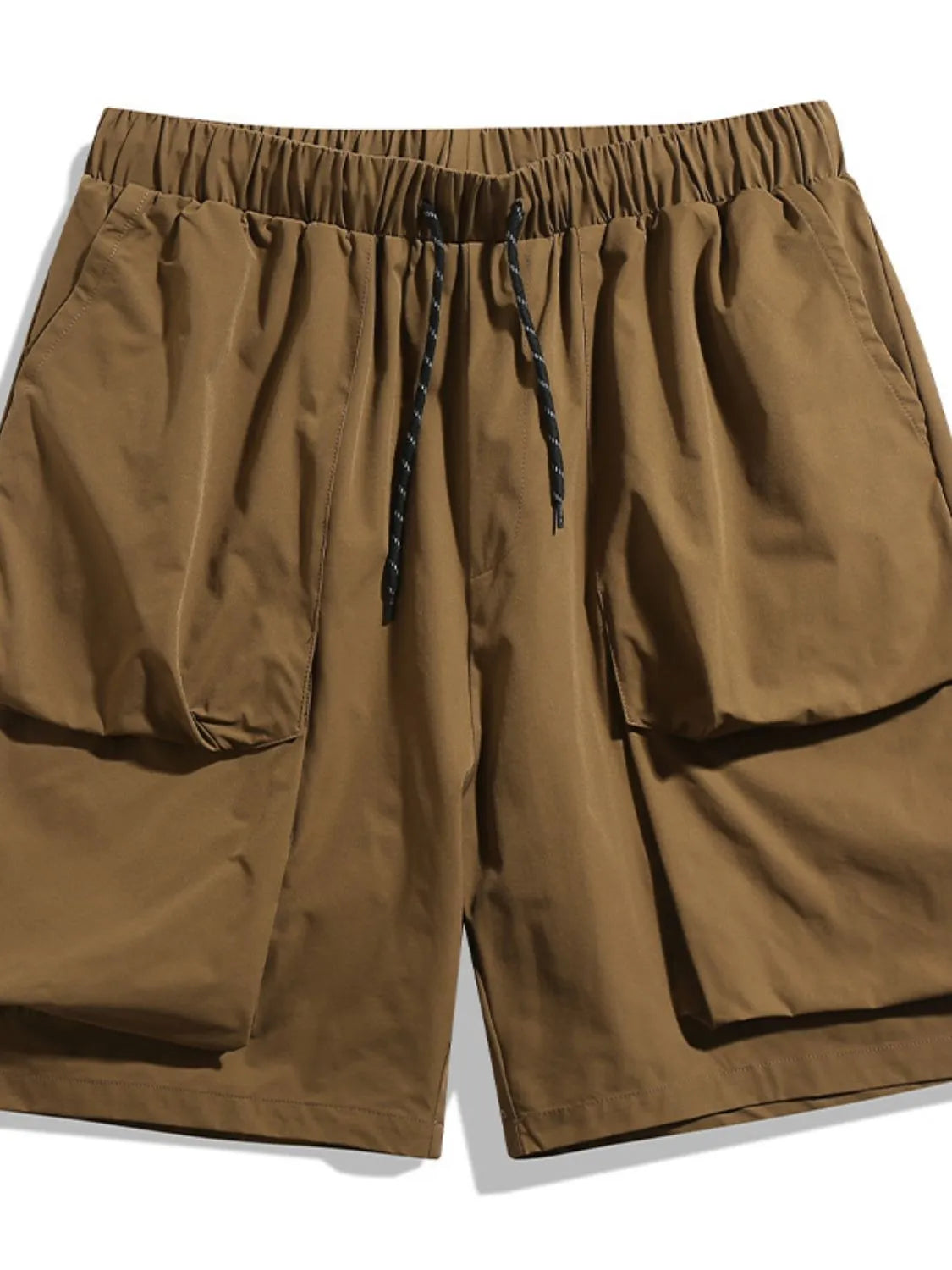 Men's Plus Size Drawstring Pocketed Shorts