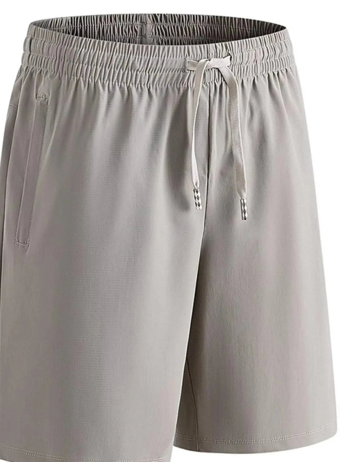 Men's Plus Size Drawstring Shorts Coffee Color / M