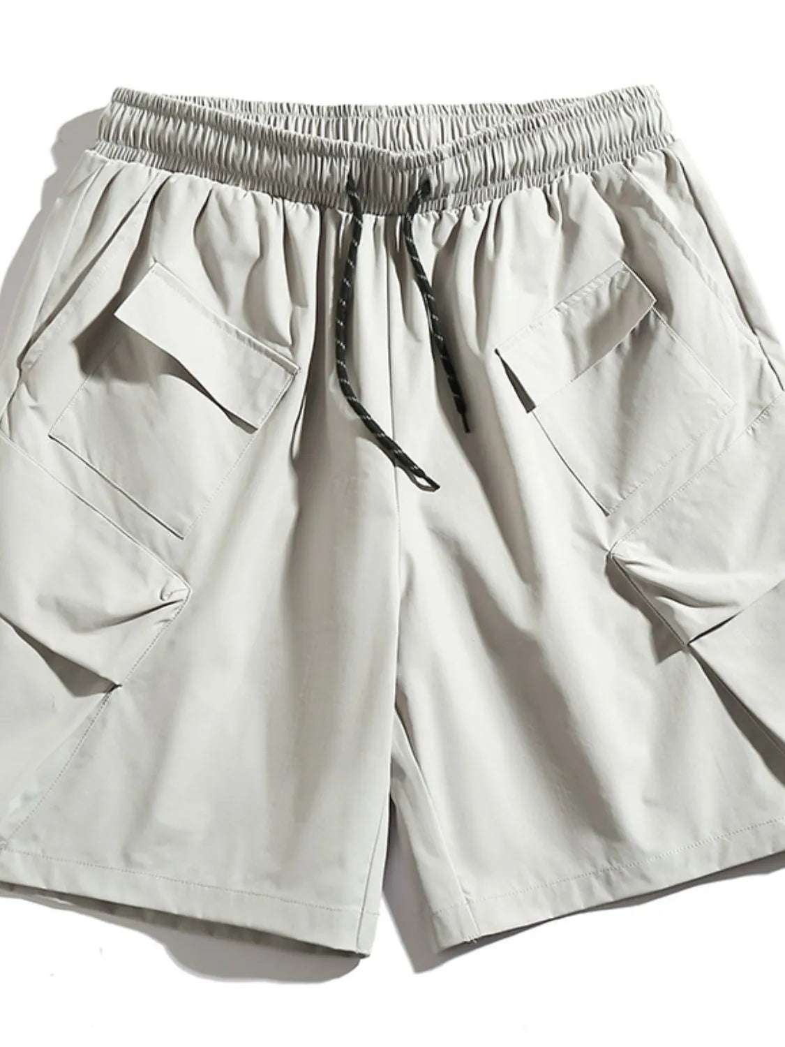 Men's Plus Size Drawstring Shorts with Pockets
