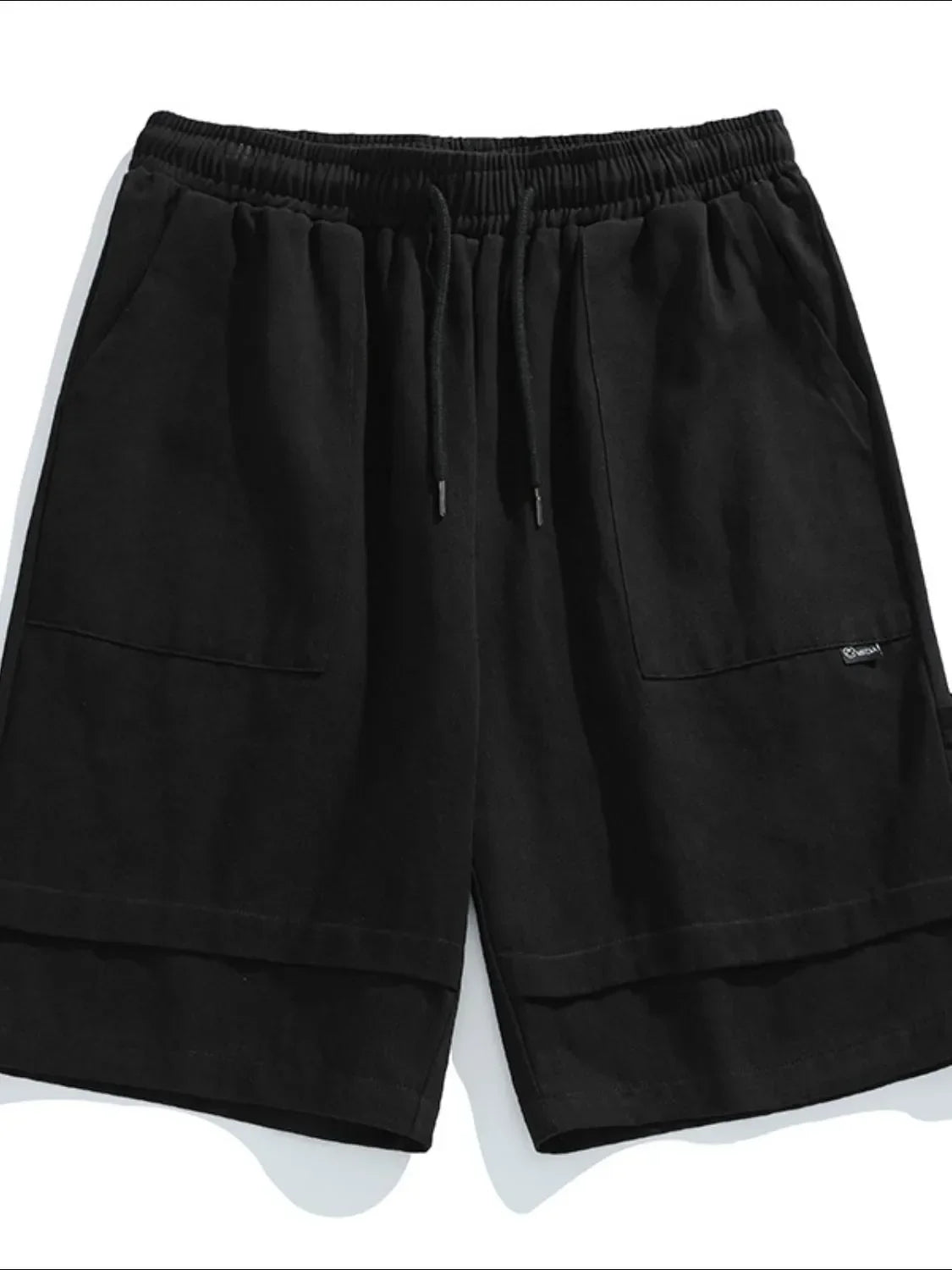 Men's Plus Size Drawstring Shorts with Pockets