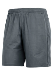 Men's Plus Size Elastic Waist Shorts Gray / L