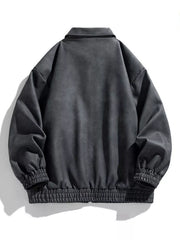 Men's Plus Size Fleece Lined Zip Up Jacket