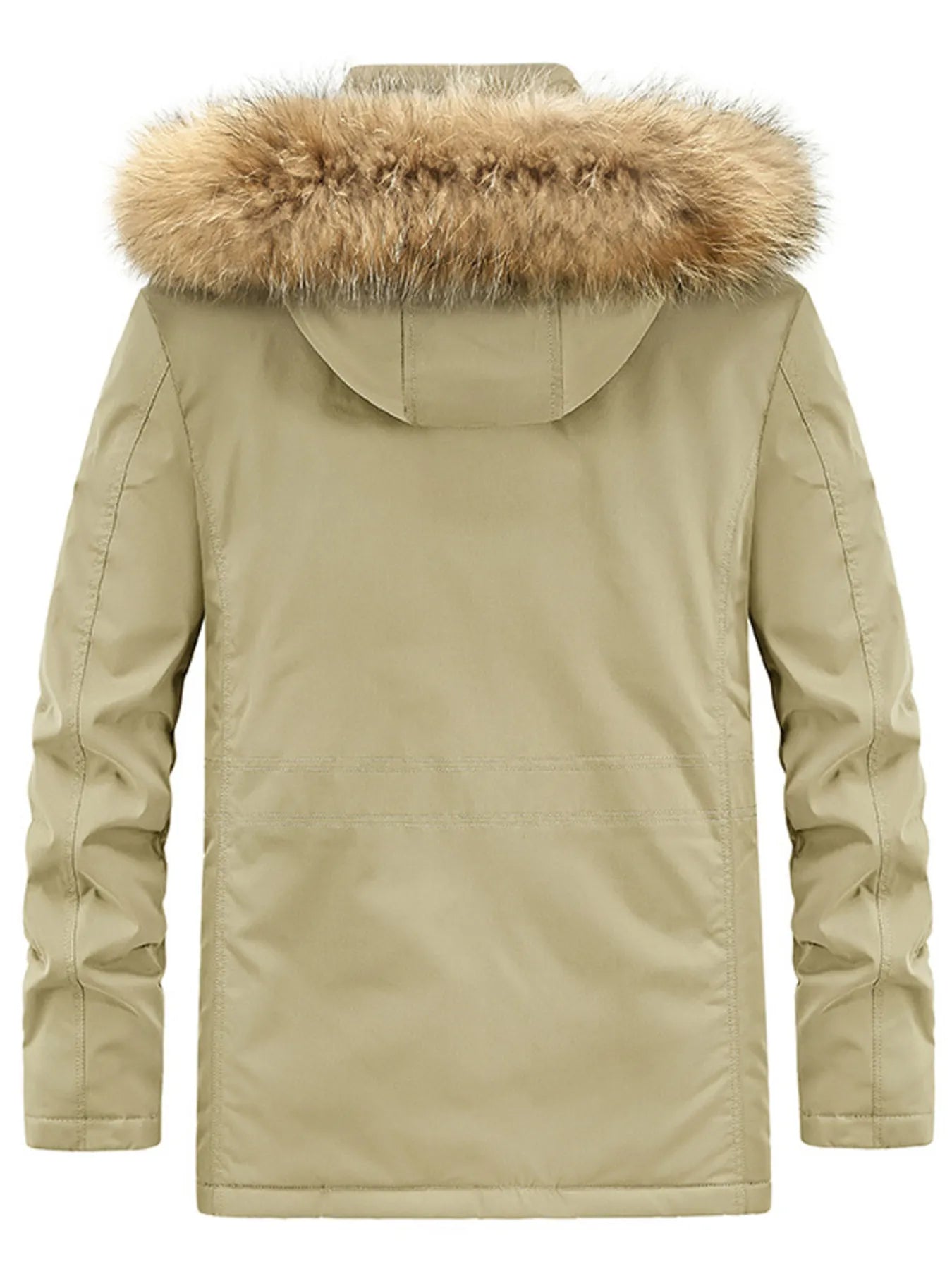 Men's Plus Size Fur Hooded Warm Winter Coat
