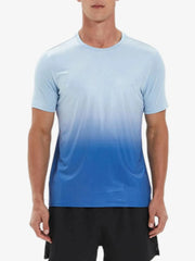 Men's Plus Size Gradient Round Neck Short Sleeve Active T-Shirt