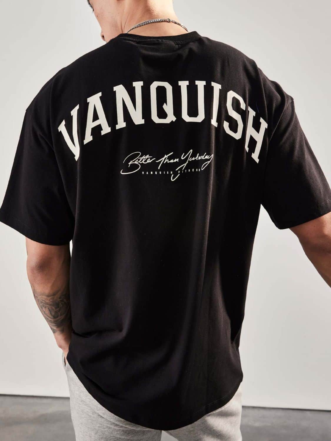 Men's Plus Size Letter Graphic Round Neck Half Sleeve T-Shirt Black / M
