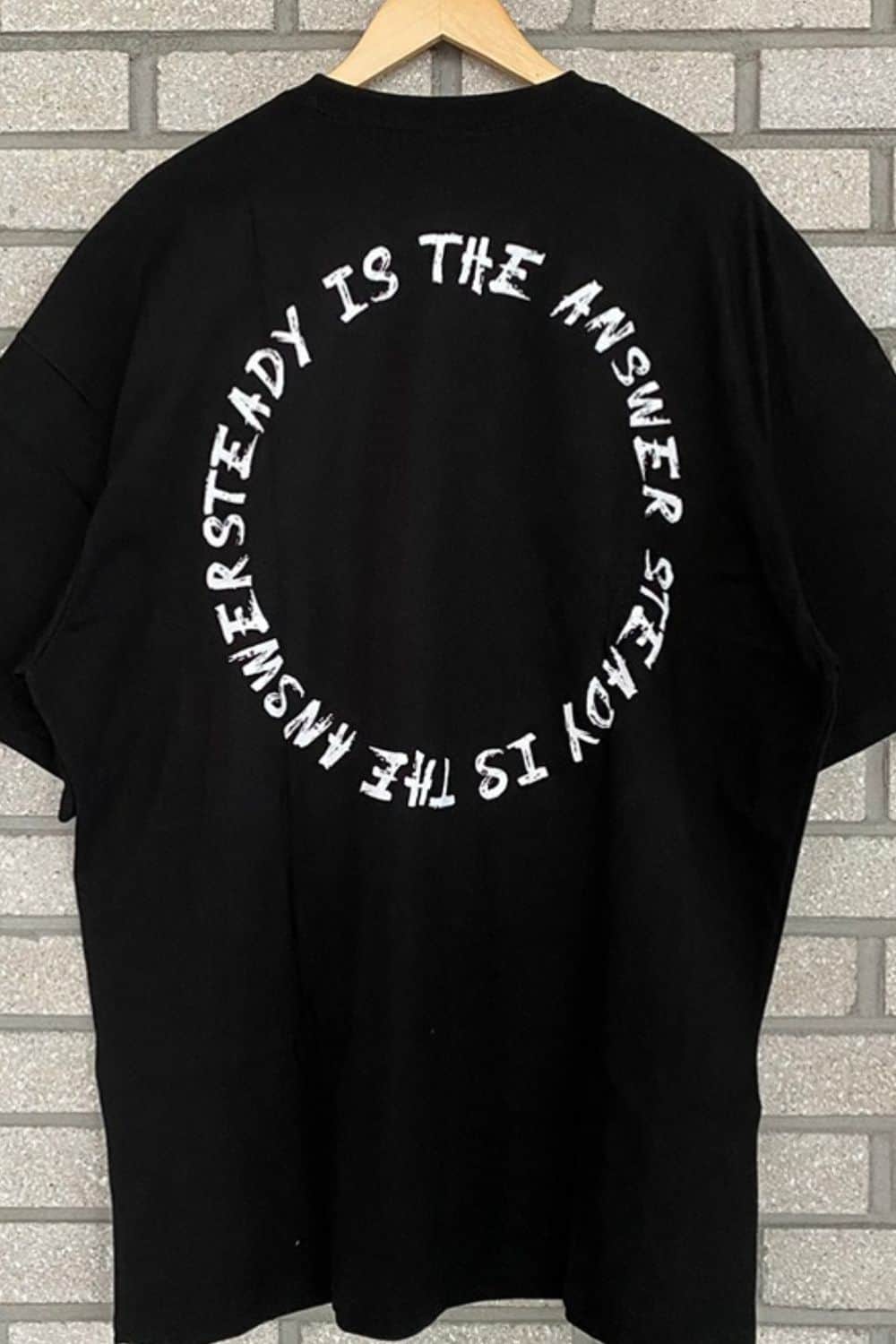 Men's Plus Size Letter Round Neck Half Sleeve T-Shirt