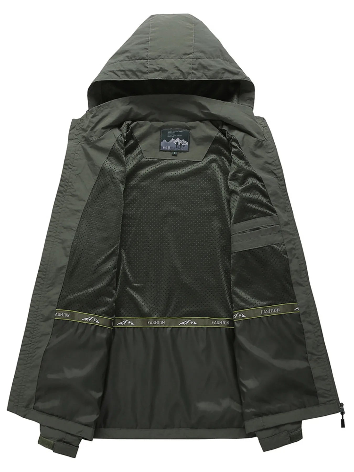 Men's Plus Size Lightweight Hooded Windproof Outdoor Jacket