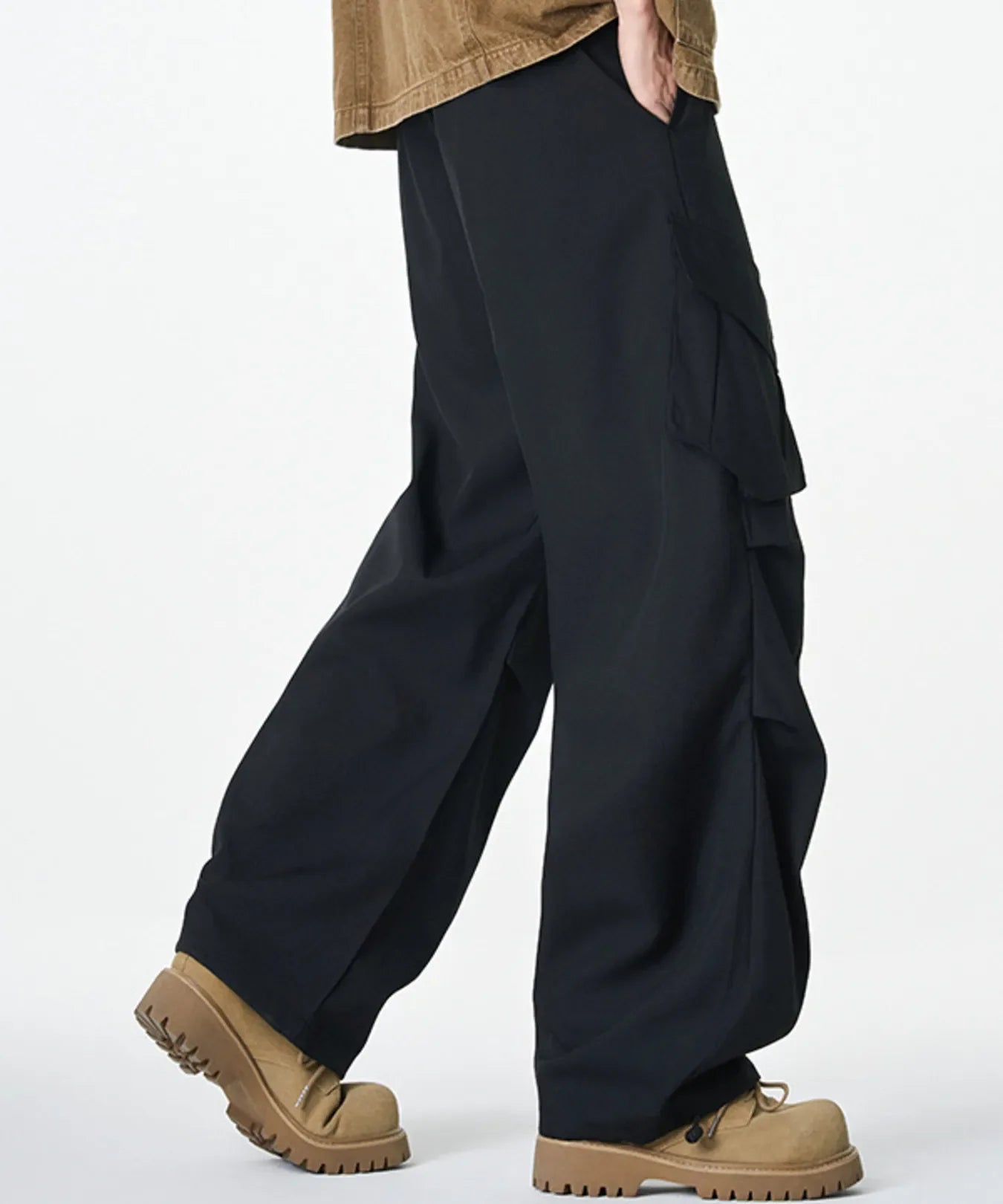 Men's Plus Size Loose Fit Cargo Combat Pants