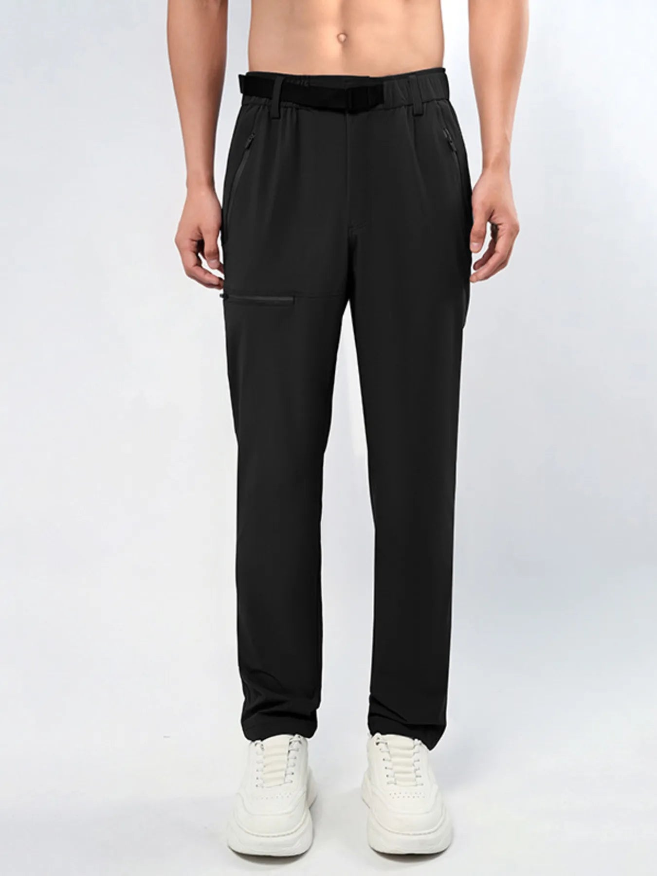 Men's Plus Size Loose Fit Pants Black / L