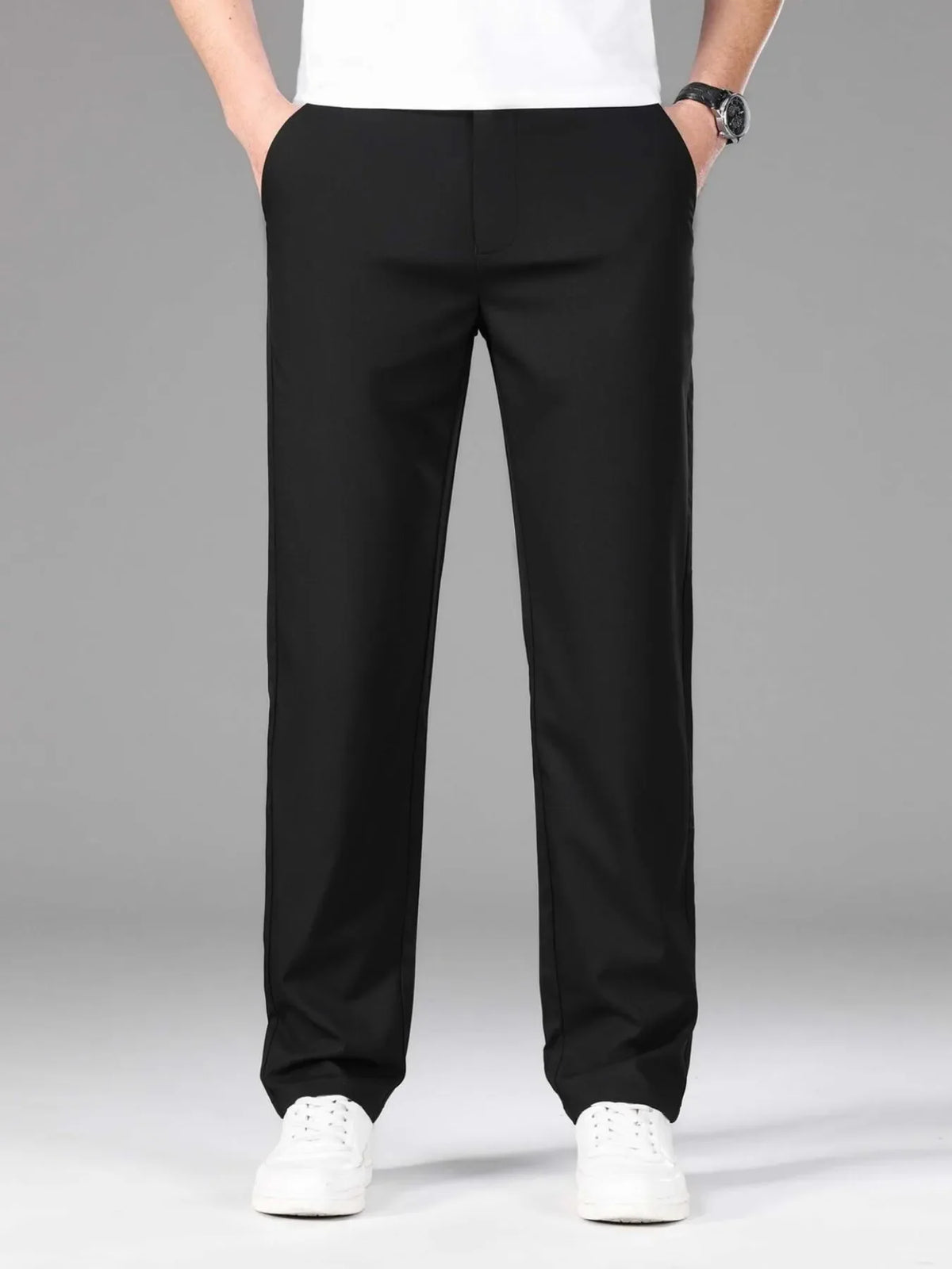 Men's Plus Size Loose Fit Pants Black / M