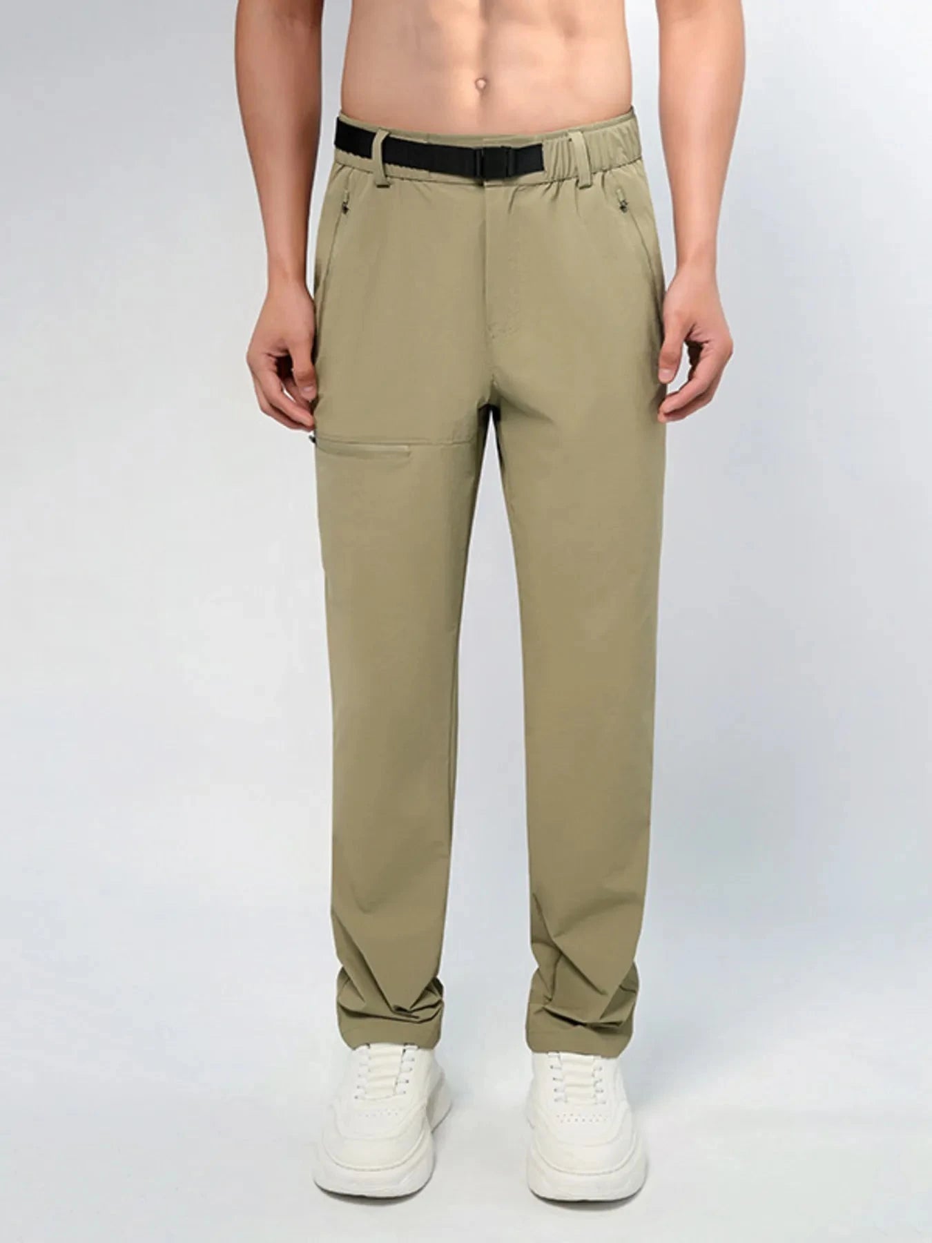 Men's Plus Size Loose Fit Pants Khaki / L