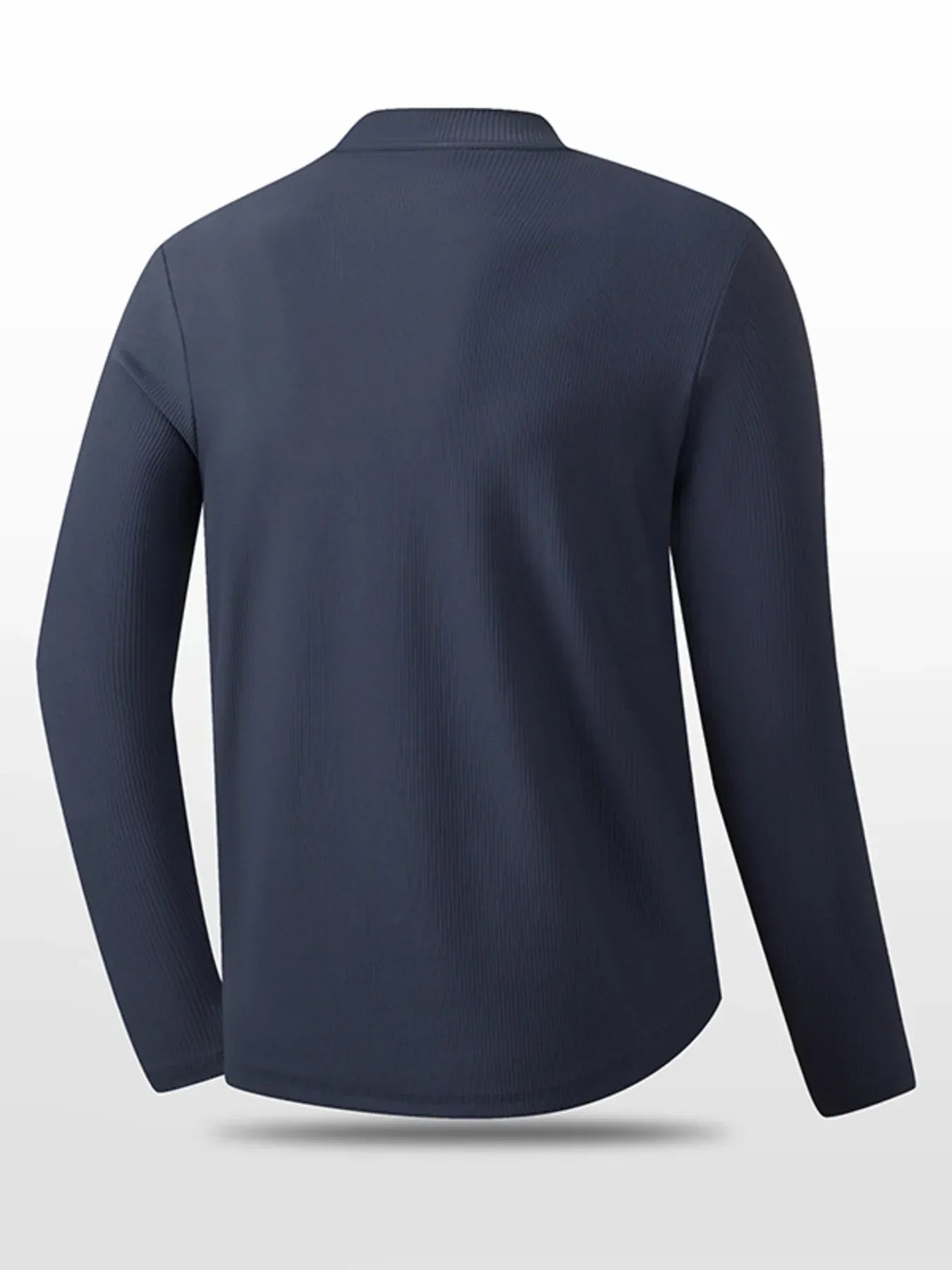 Men's Plus Size Mock Neck Long Sleeve Active T-Shirt